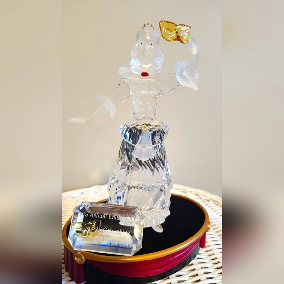 Swarovski Columbine Masquerade SCS Crystal Figurine 2000 Stand & Plaque COA - Picture 2 of 4